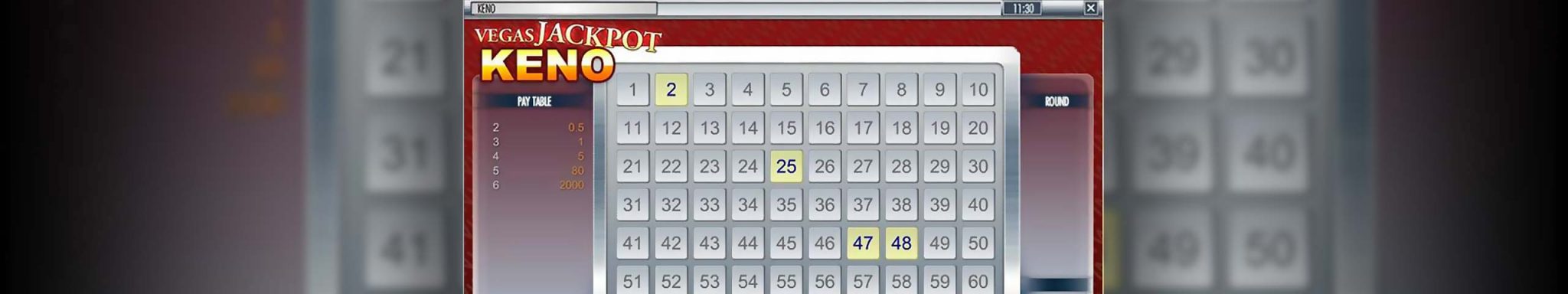 Vegas Jackpot Keno