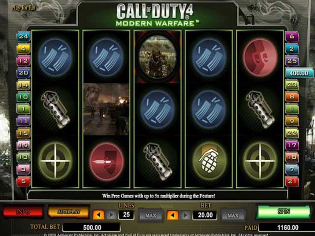 Norske spilleautomater Call of Duty 4 , Cryptologic SS - Himmelspill.com
