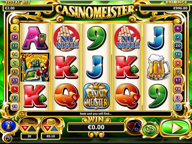 Norske spilleautomater Casinomeister, Cryptologic SS - Himmelspill.com