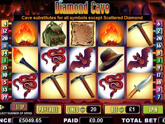 Norske spilleautomater Diamond Cave, Cryptologic SS - Himmelspill.com